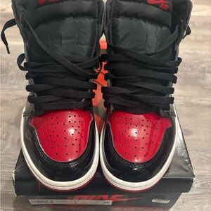 Nike Air Jordan 1 High Top Sneakers - Black/Red